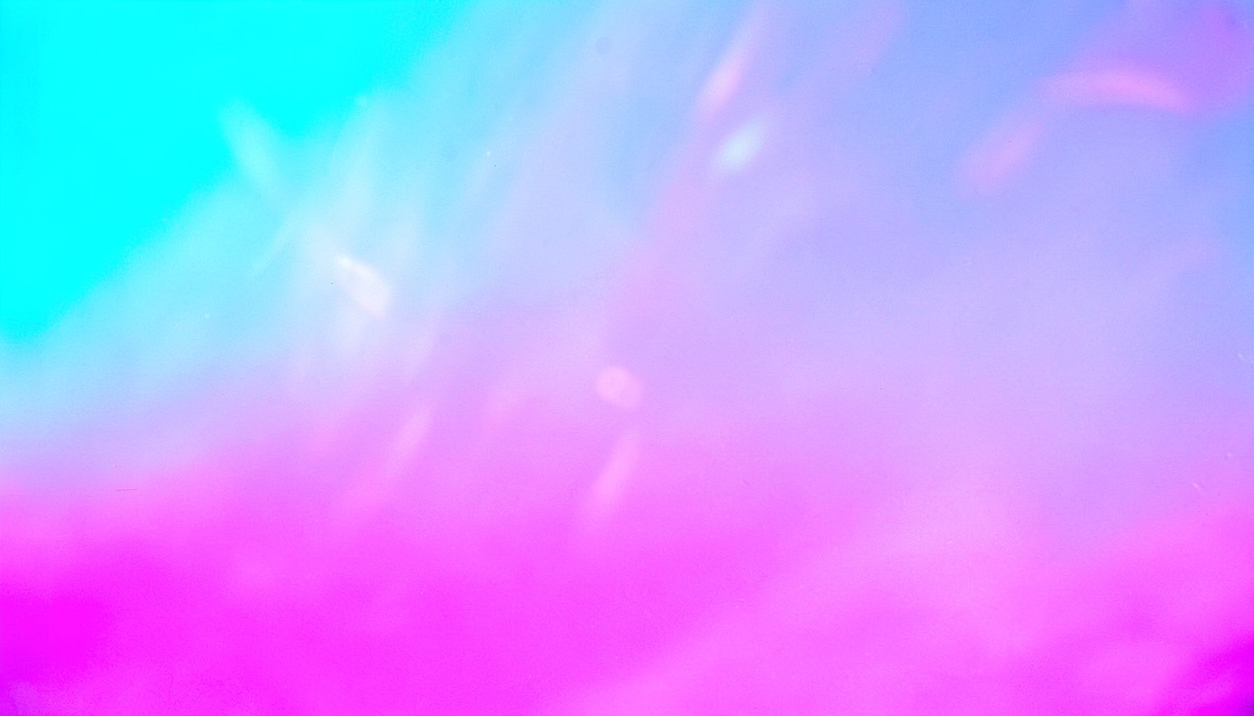 Wide cyan to pink gradient panel with soft abstract light flares, candid documentary photograph in vivid poster colors